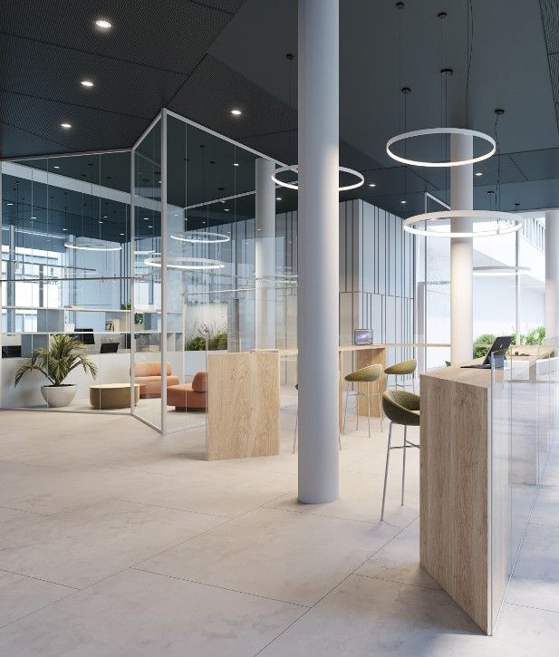 Mutitasking areas for eleven offices in milan