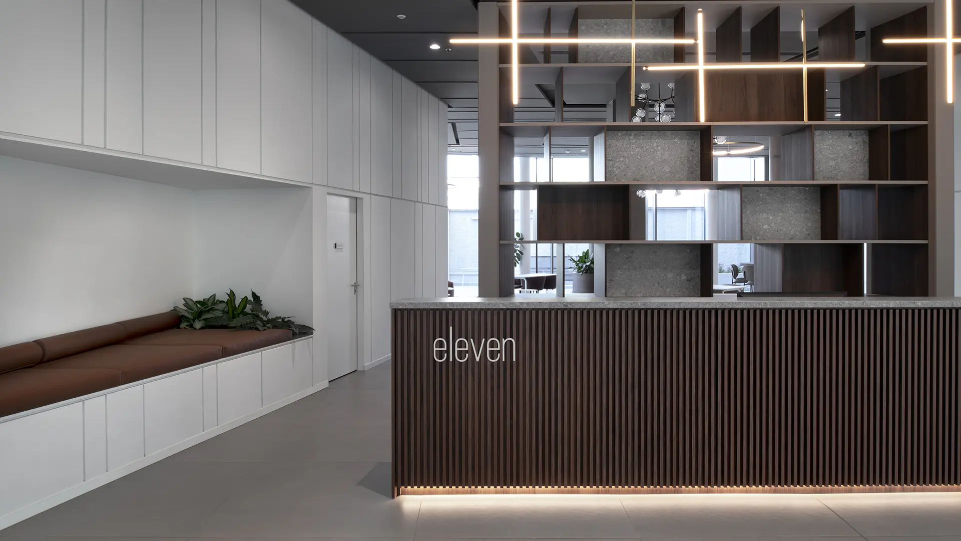 Dettaglio della nuova lobby di Eleven
